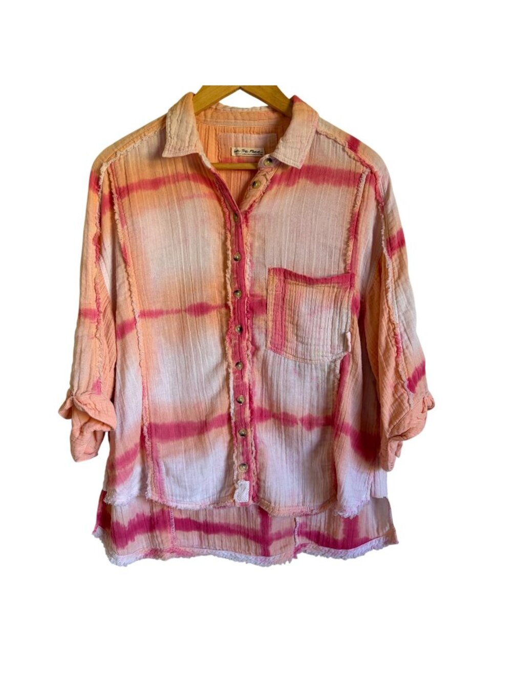 We the Free The Buttondown Tie Die Shirt Size XS
